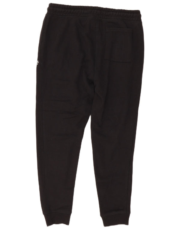 Jack Wills Mens Graphic Tracksuit Trousers Joggers Large  Black Cotton