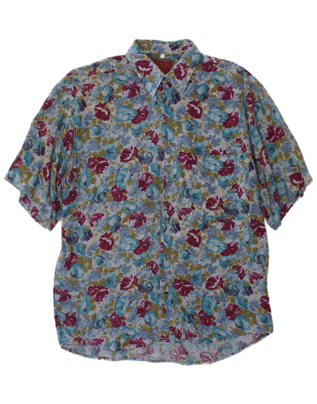 Mac Fashion Mens Short Sleeve Shirt Small Multicoloured Floral