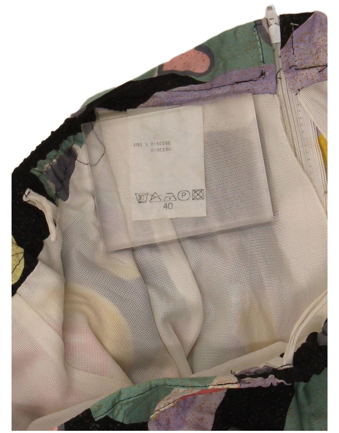 Vintage Womens Pleated Skirt EU 40 Medium W30 Multicoloured Heart