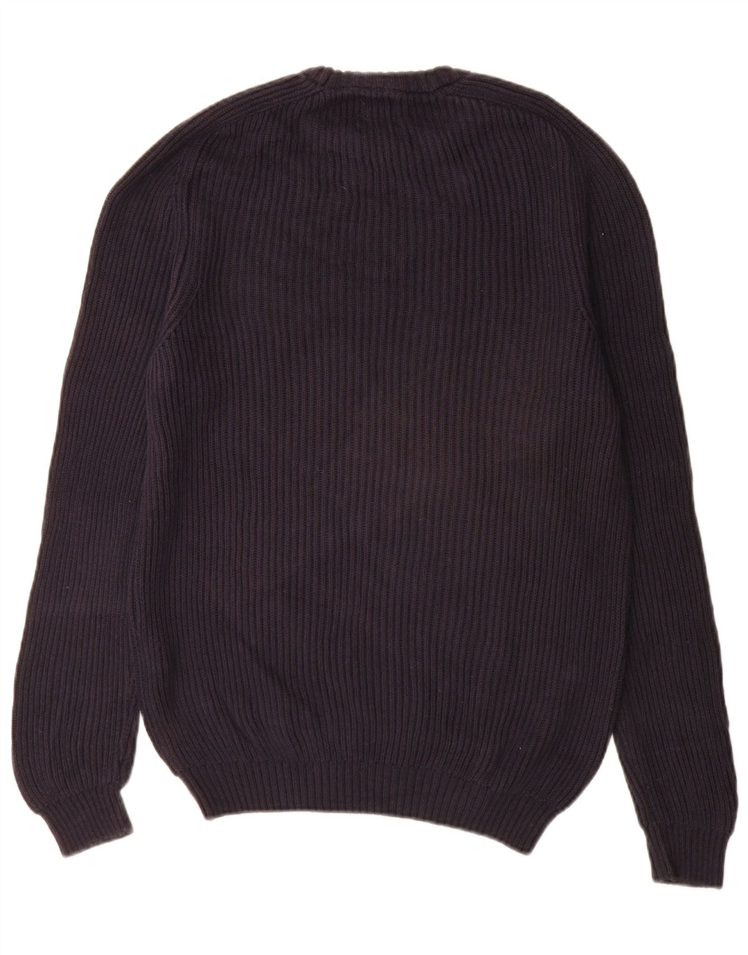 Zara Mens Crew Neck Jumper Sweater Medium Navy Blue Cotton