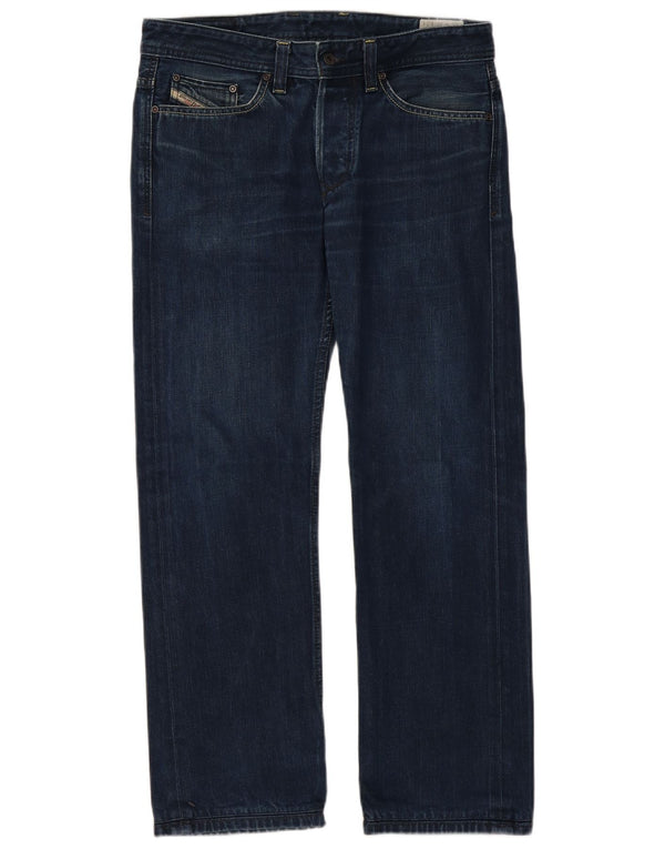 Diesel Womens Viker Back Straight Jeans W32 L30 Blue Cotton