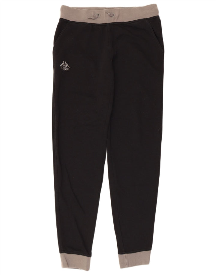 Kappa Womens Tracksuit Trousers Joggers UK 14 Medium  Black Cotton