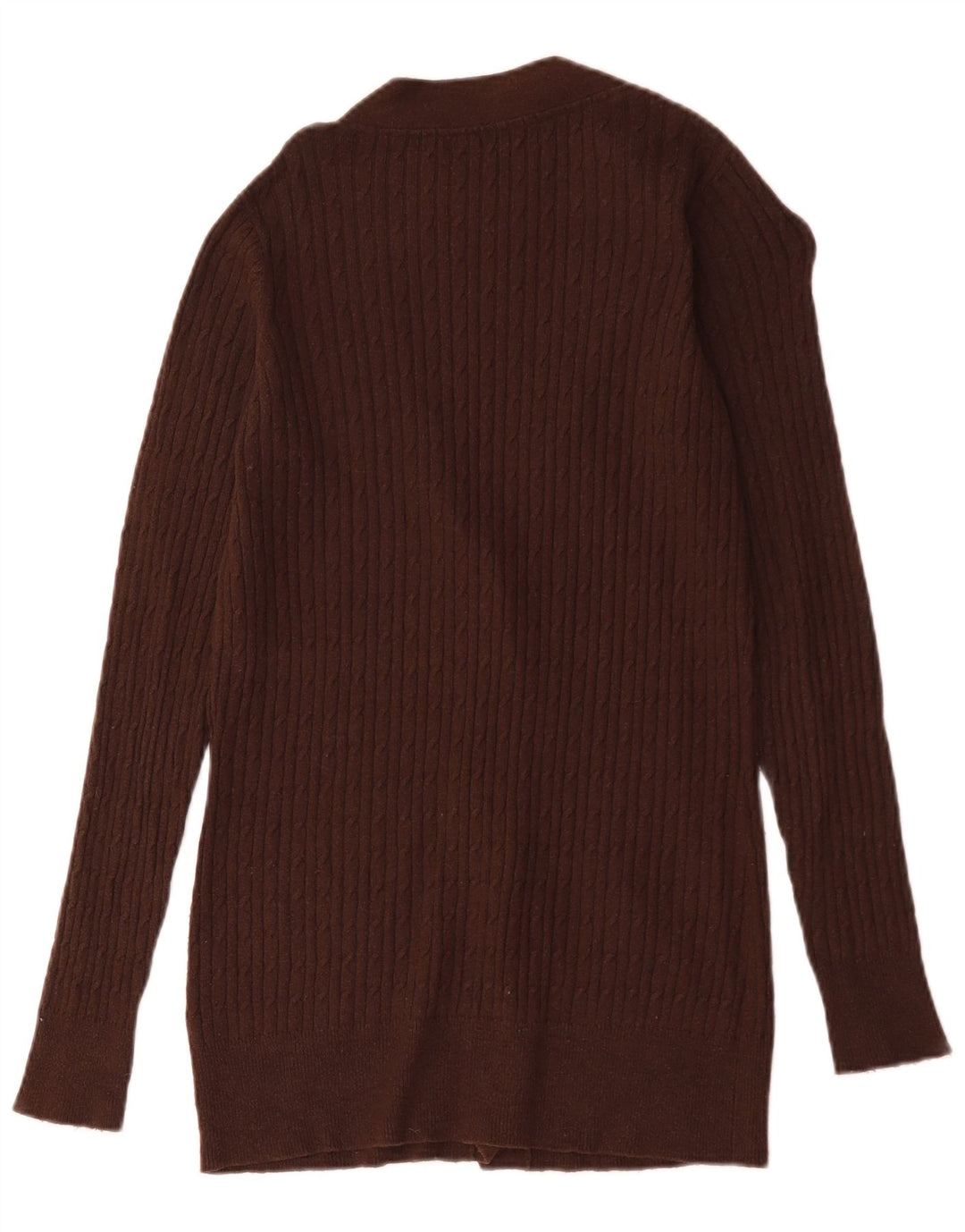Zara Womens Cardigan Sweater UK 16 Large Brown