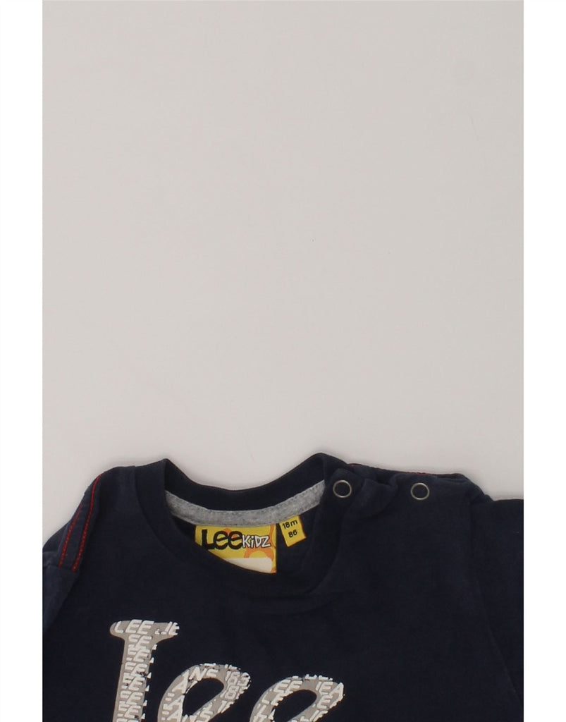 LEE Baby Boys Graphic Top Long Sleeve 12-18 Months Navy Blue Cotton | Vintage Lee | Thrift | Second-Hand Lee | Used Clothing | Messina Hembry 