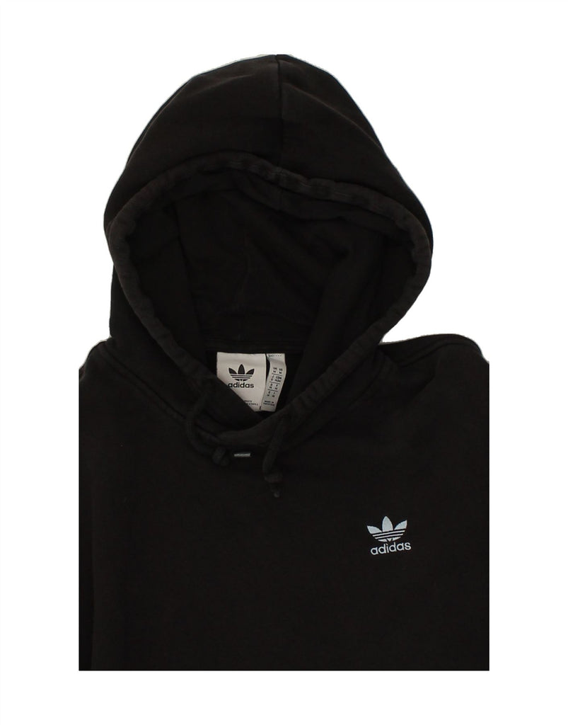 ADIDAS Mens Hoodie Jumper Medium Black Cotton | Vintage Adidas | Thrift | Second-Hand Adidas | Used Clothing | Messina Hembry 