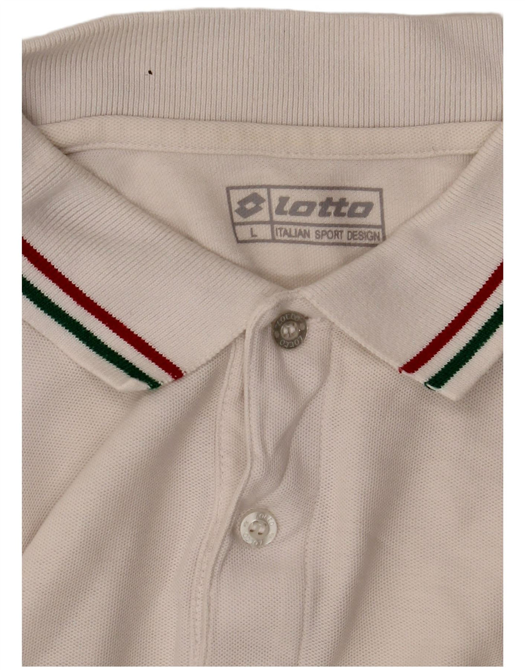 Lotto Mens Polo Shirt Large White