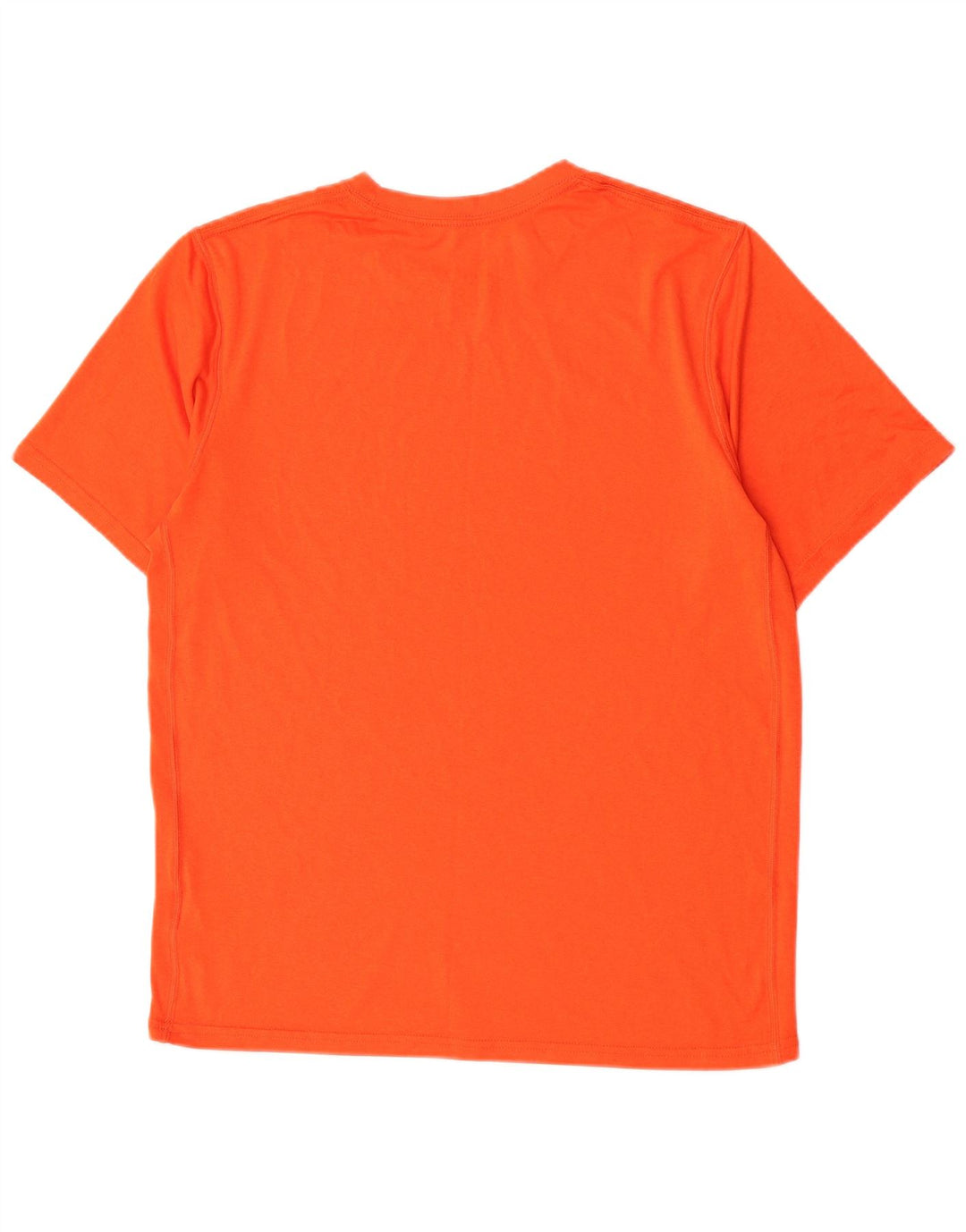 Nike Mens Dri Fit T-Shirt Top Medium Orange Polyester