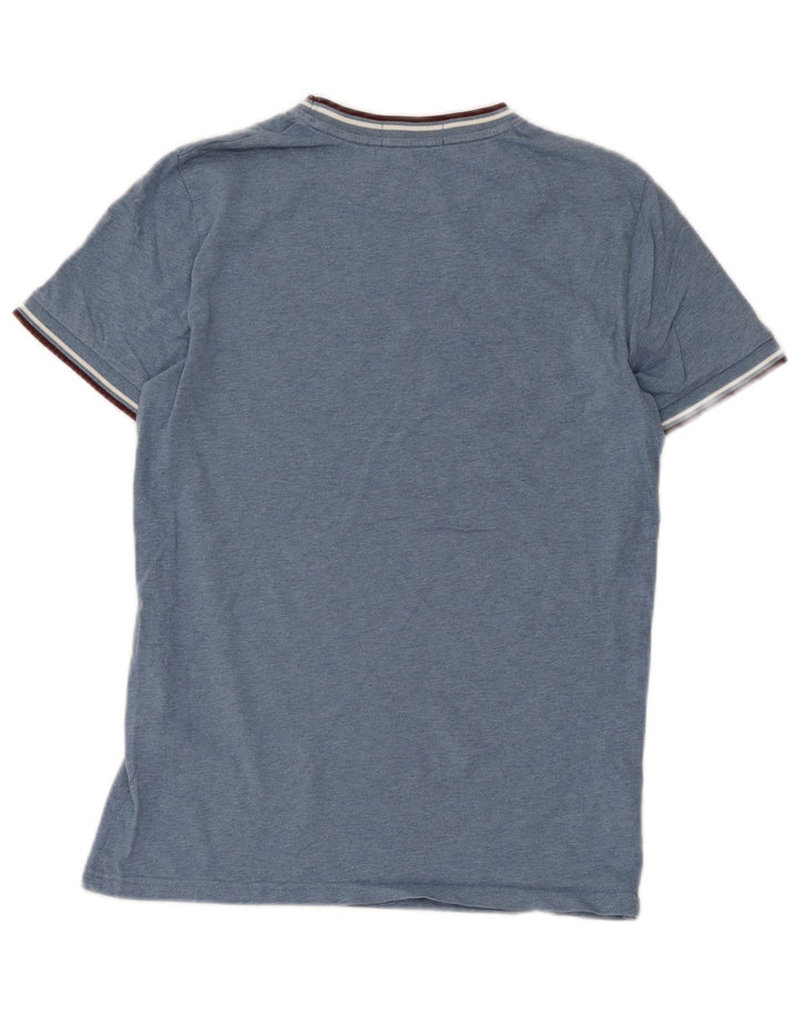 Fred Perry Mens T-Shirt Top Small Blue Cotton