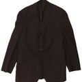 Cerruti 1881 Mens 3 Button Blazer Jacket IT 50 Large Black Wool