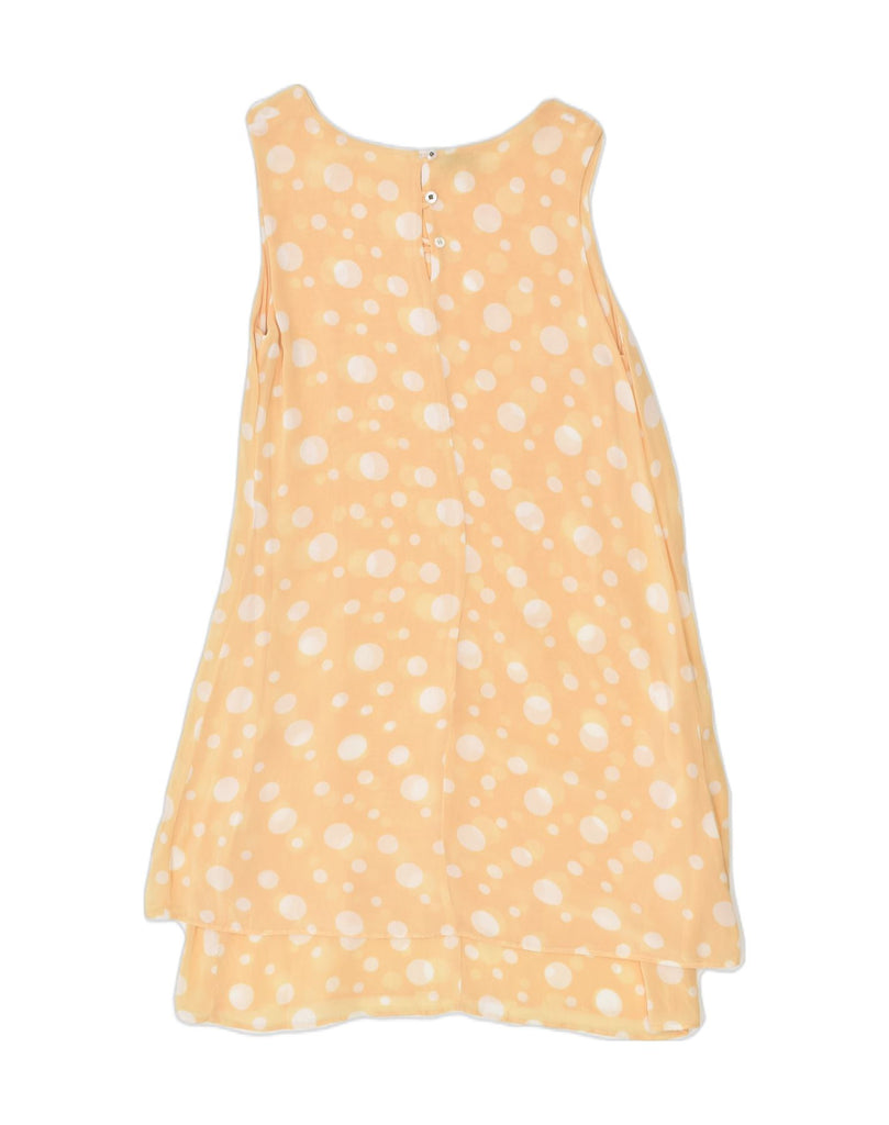 COEXIS Womens Sundress UK 8 Small Yellow Spotted Viscose | Vintage | Thrift | Second-Hand | Used Clothing | Messina Hembry 