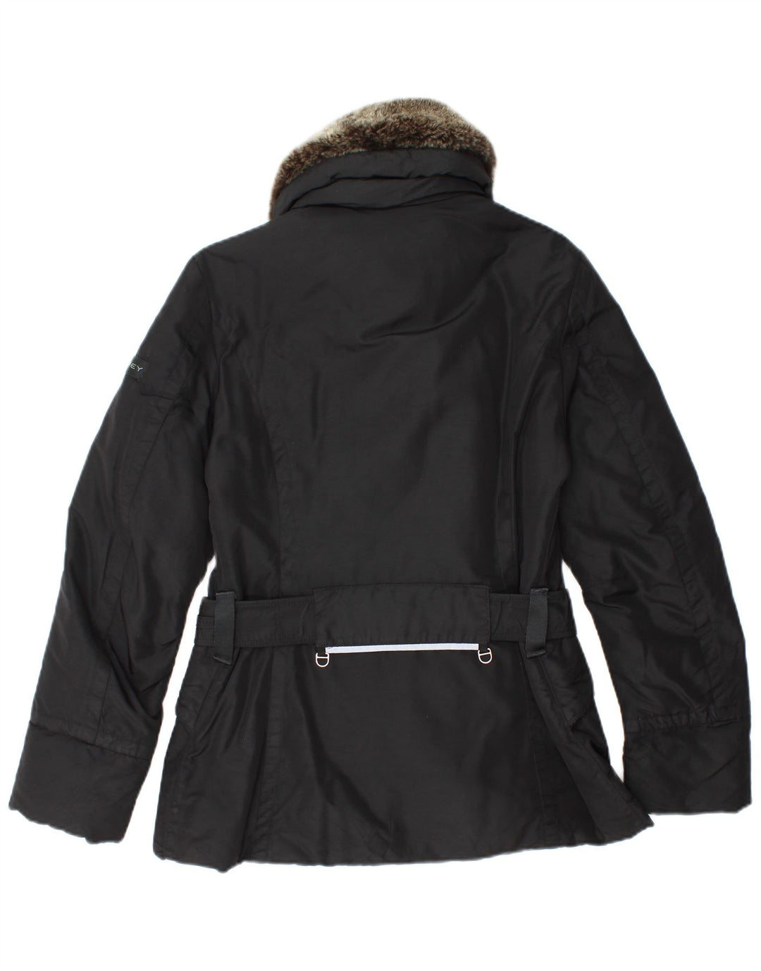 PEUTEREY Womens Windbreaker Jacket IT 42 Medium Black Polyamide Winter