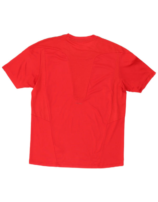 Adidas Mens 3D Arc T-Shirt Top Large Red Polyester