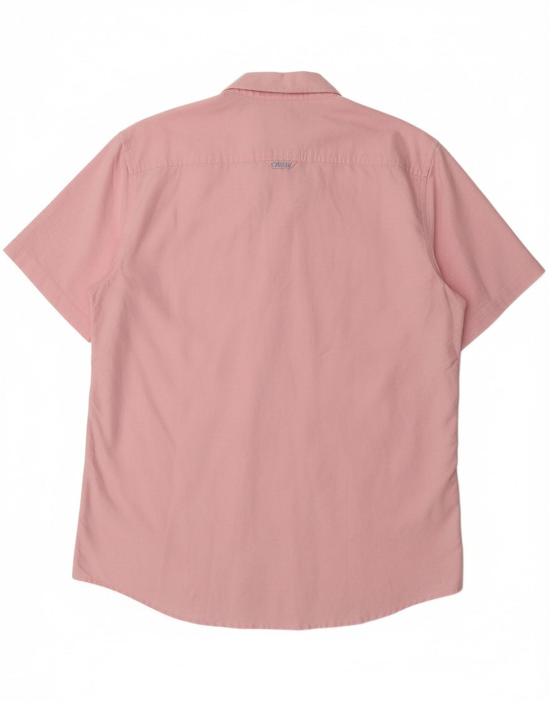 J. CREW Mens Short Sleeve Shirt Large Pink Cotton