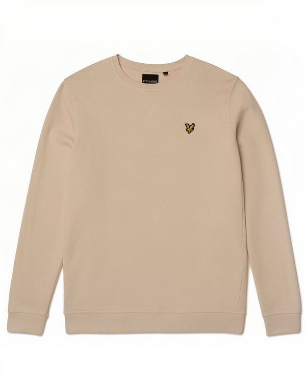 Lyle & Scott Mens Sweatshirt Jumper Medium Off White Cotton