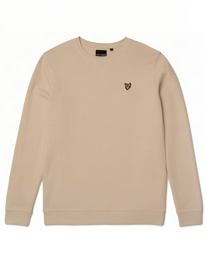 Lyle & Scott Mens Sweatshirt Jumper Medium Off White Cotton