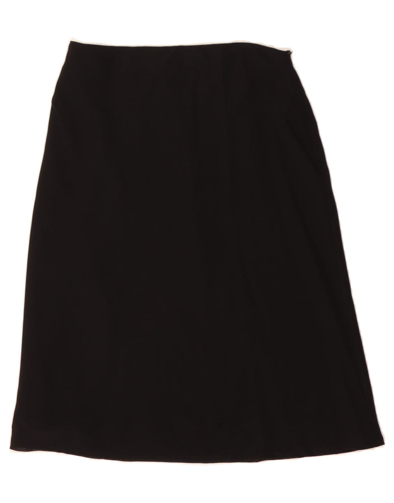 RALPH LAUREN Womens A-Line Skirt US 6 Medium W28 Black Wool Vintage Ralph Lauren and Second-Hand Ralph Lauren from Messina Hembry 