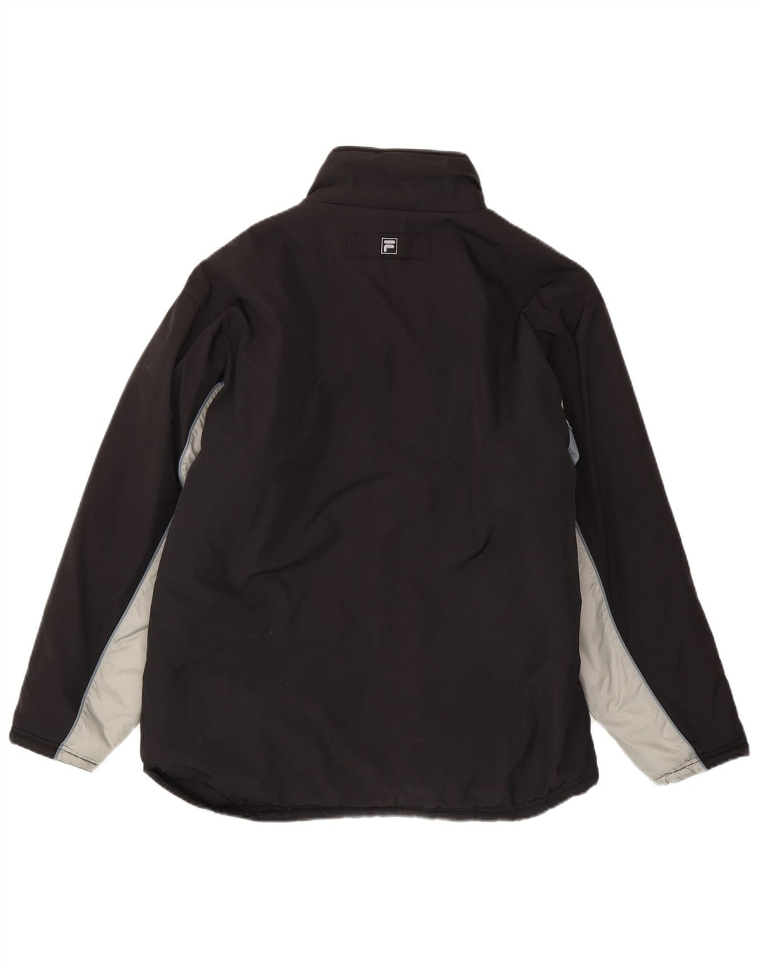 Fila Mens Reversible Padded Jacket IT 50 Large Black Colourblock Polyester