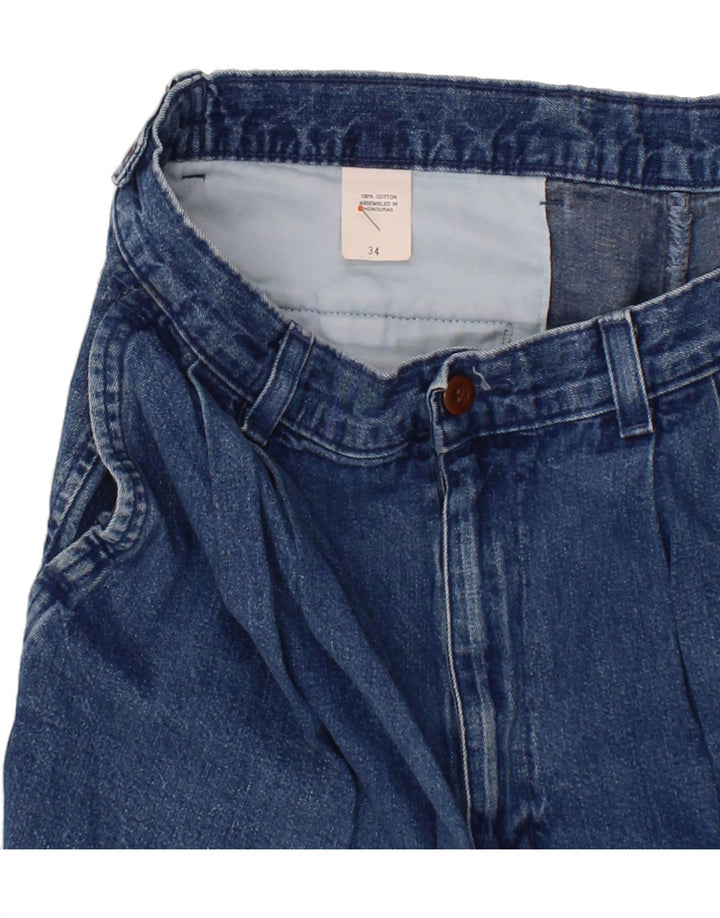 DOCKERS Womens Denim Shorts W34 Large Blue Cotton Vintage Dockers and Second-Hand Dockers from Messina Hembry 