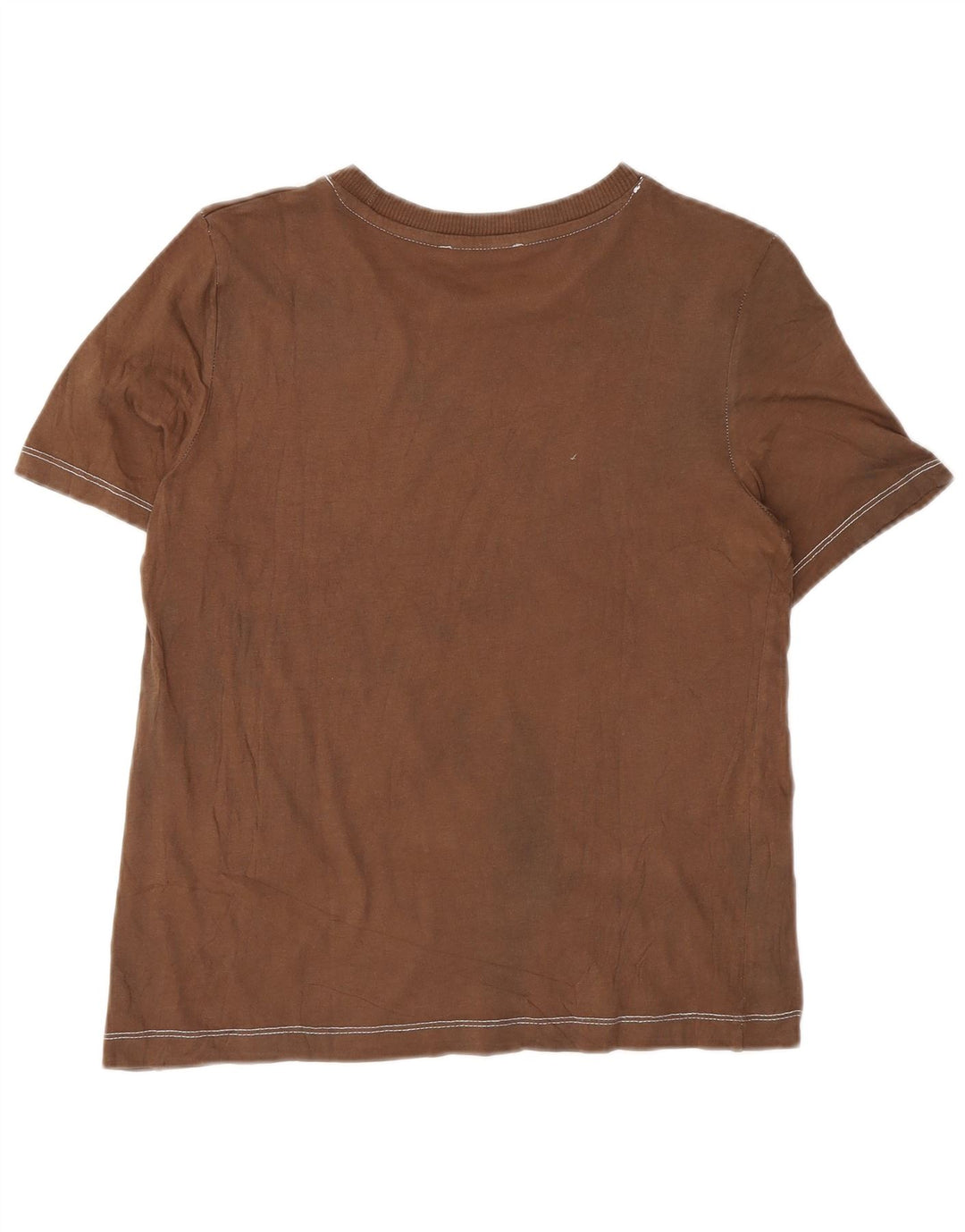 Zara Womens T-Shirt Top UK 10 Small Brown