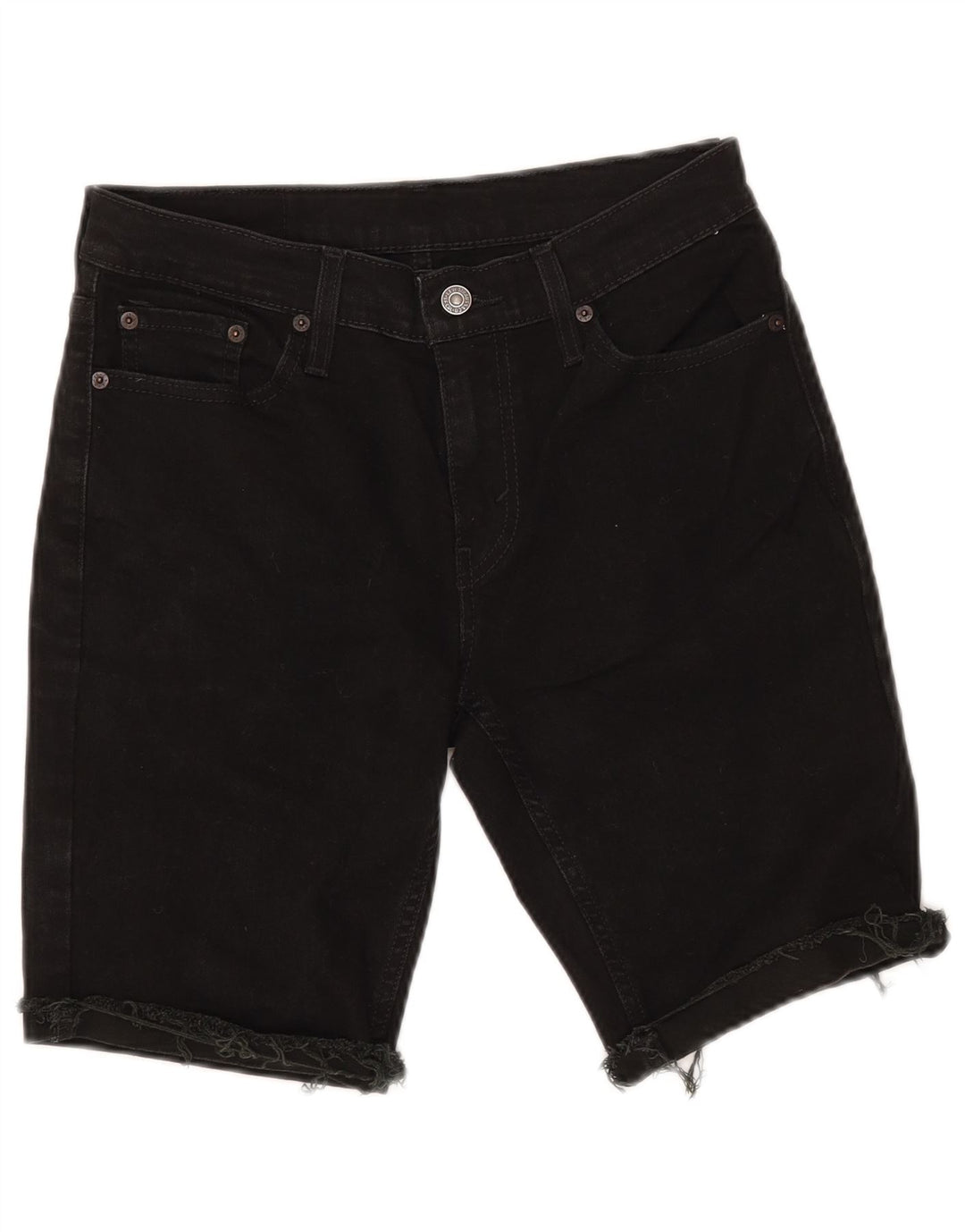 LEVI'S Womens 511 Denim Shorts W30 Medium  Black Cotton