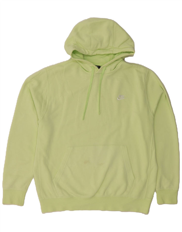 NIKE Mens Hoodie Jumper Large Green Cotton Vintage Nike and Second-Hand Nike from Messina Hembry 