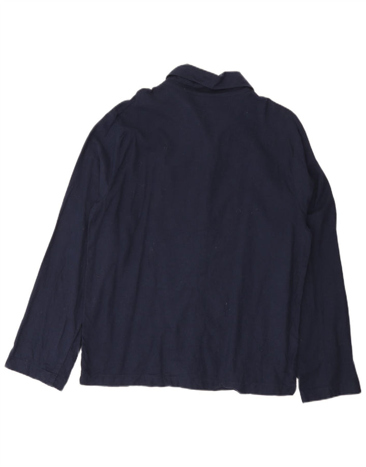 Calvin Klein Mens Shirt Medium Navy Blue Cotton