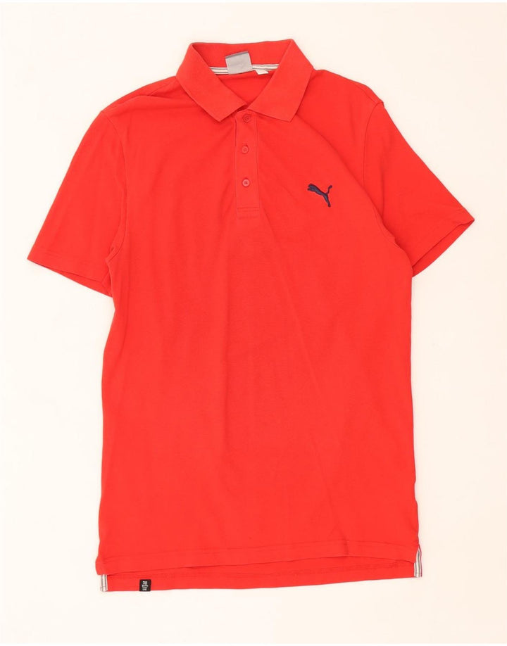 Puma Mens Polo Shirt Small Red Cotton