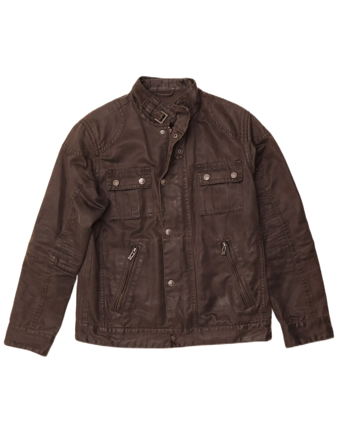 ENGBERS Mens Utility Jacket UK 40 Large Black Cotton