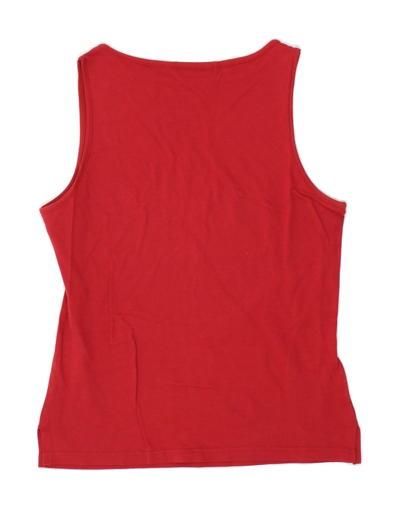 SERGIO TACCHINI Womens Vest Top IT 46 Large Red Vintage Sergio Tacchini and Second-Hand Sergio Tacchini from Messina Hembry 