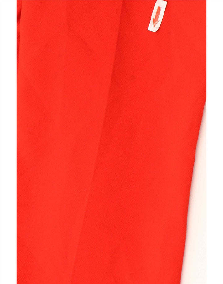 Zara Womens Bootcut Casual Trousers Small W26 L29 Red Polyester
