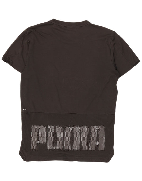 Puma Mens Graphic T-Shirt Top Small Black Polyester Sports