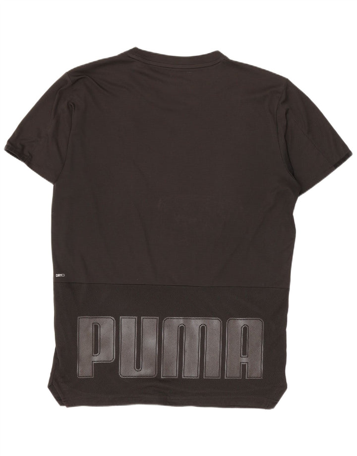 Puma Mens Graphic T-Shirt Top Small Black Polyester Sports