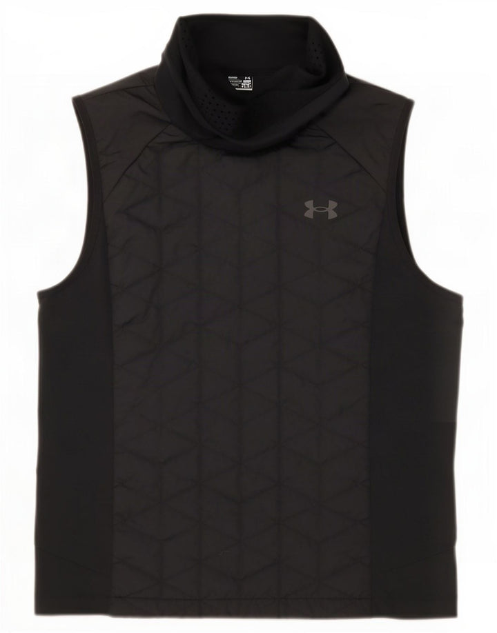 Under Armour Womens Cold Gear Vest Top UK 14 Medium Black Polyester