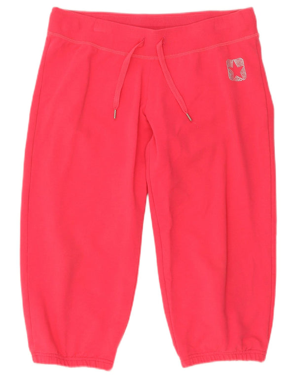 Converse Womens Bermuda Sport Shorts UK 12 Medium  Pink Cotton