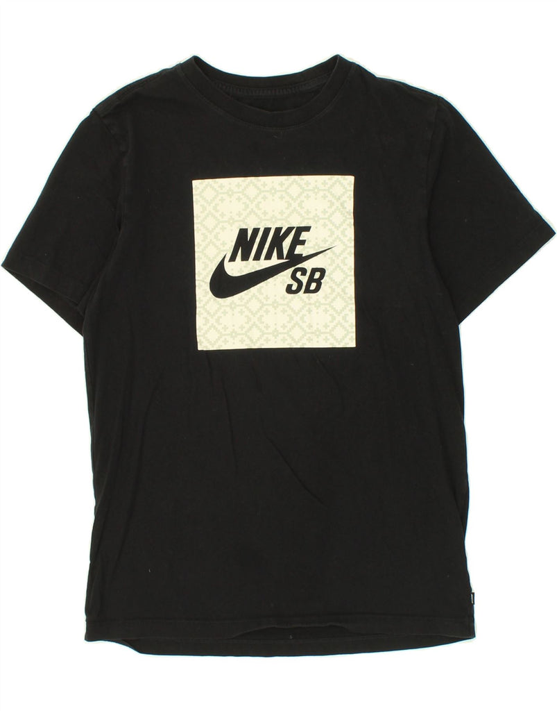 NIKE Womens Graphic T-Shirt Top UK 10 Small Black Cotton Vintage Nike and Second-Hand Nike from Messina Hembry 