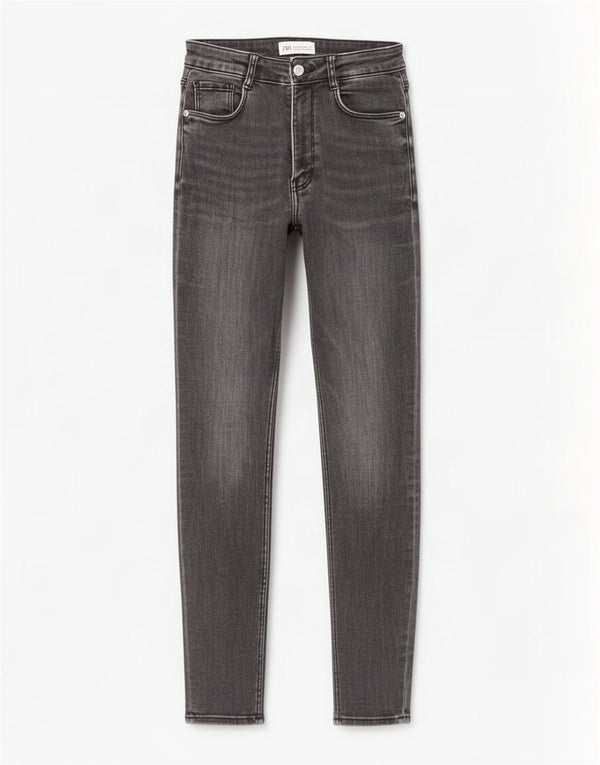Zara Womens Skinny Jeans EU 38 Small W28 L27 Grey Cotton
