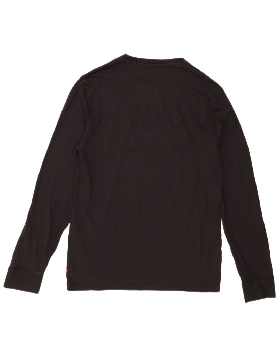 Levi's Mens Graphic Top Long Sleeve Medium Black Cotton