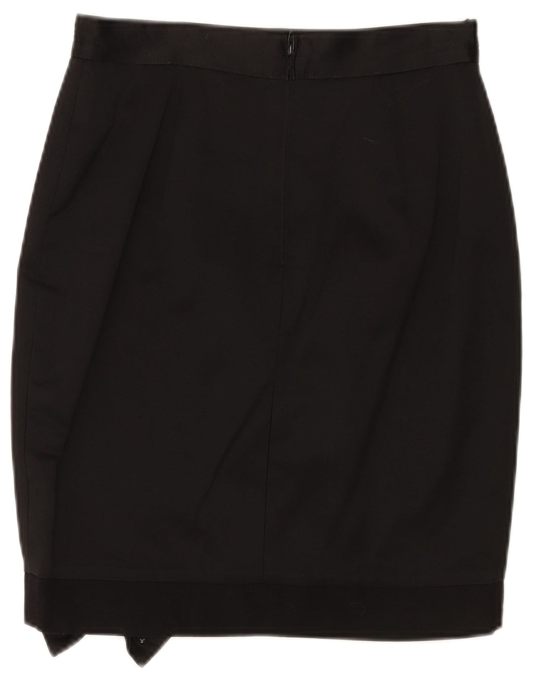 Vintage Womens Pencil Skirt UK 12 Medium W28 Black Acetate