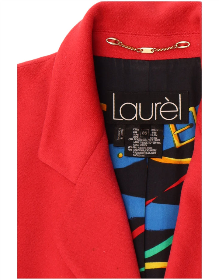Laurel Womens 2 Button Blazer Jacket EU 36 Small Red New Wool