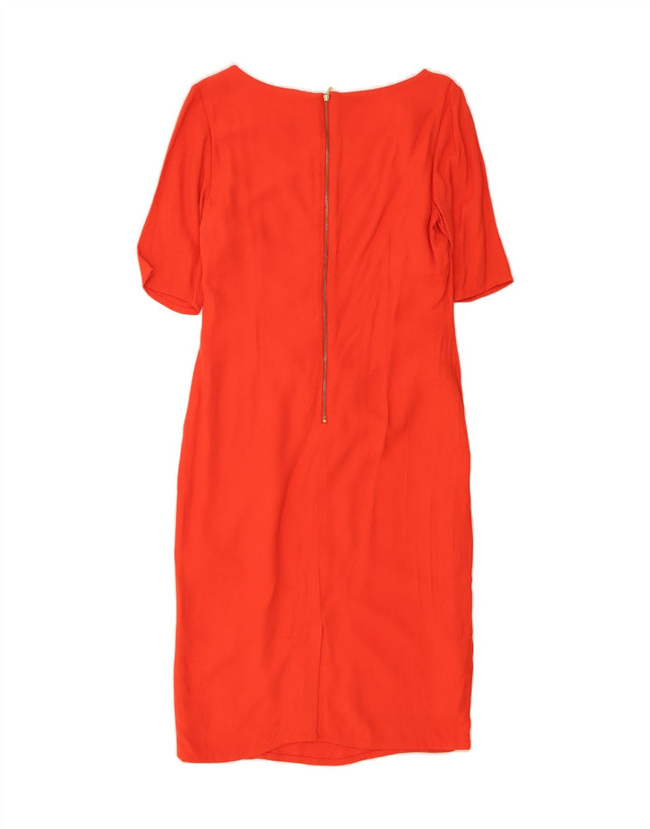 MARKS & SPENCER Womens Sheath Dress UK 10 Small  Red Polyester Vintage Marks & Spencer and Second-Hand Marks & Spencer from Messina Hembry 