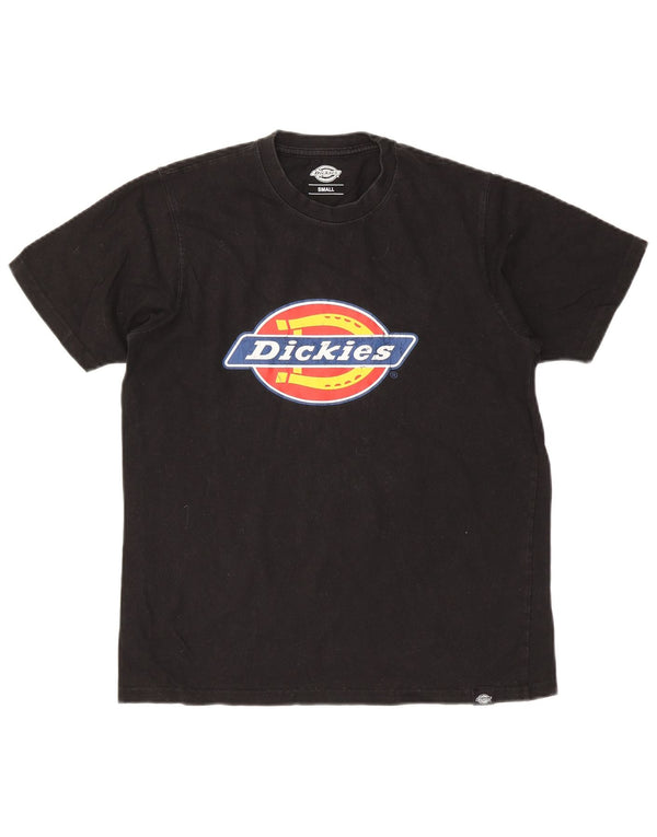 Dickies Mens Graphic T-Shirt Top Small Black Cotton