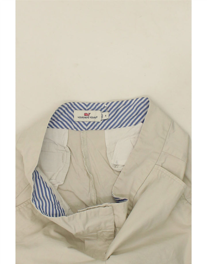 VINEYARD VINES Womens Chino Shorts US 4 Small W30 Beige Cotton Vintage Vineyard Vines and Second-Hand Vineyard Vines from Messina Hembry 