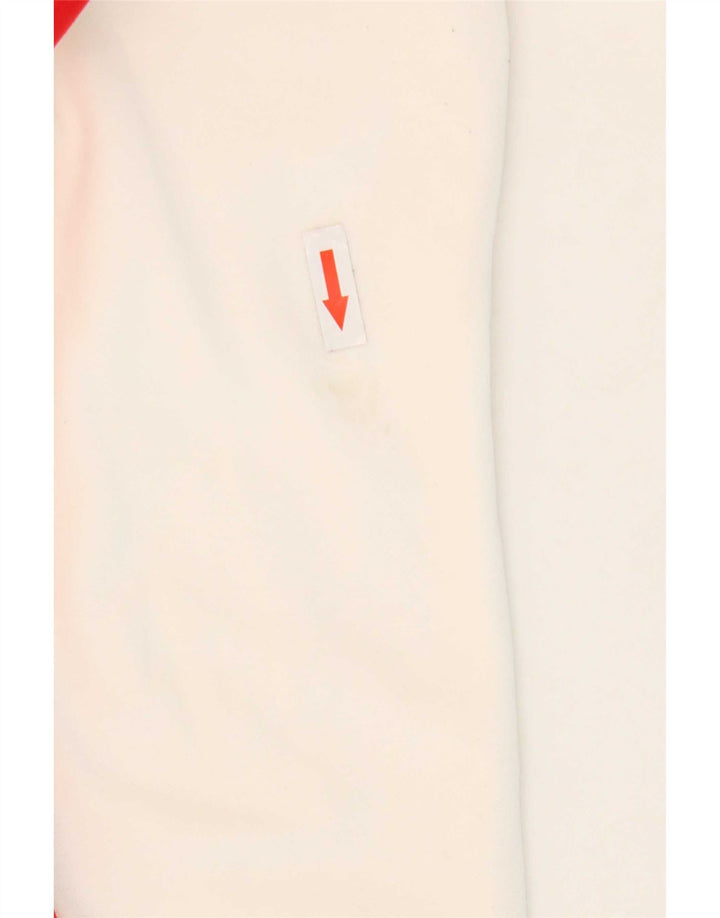 Puma Womens Crop Tracksuit Top Jacket UK 10 Small White Colourblock