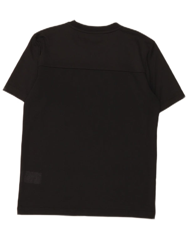 Adidas Boys Climacool Graphic T-Shirt Top 11-12 Years Black Polyester