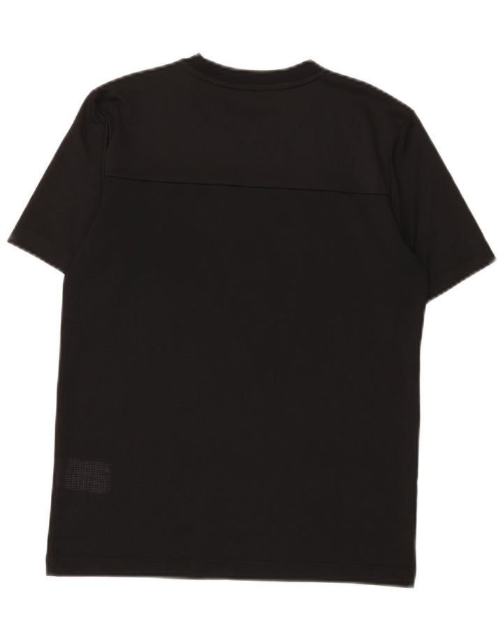Adidas Boys Climacool Graphic T-Shirt Top 11-12 Years Black Polyester