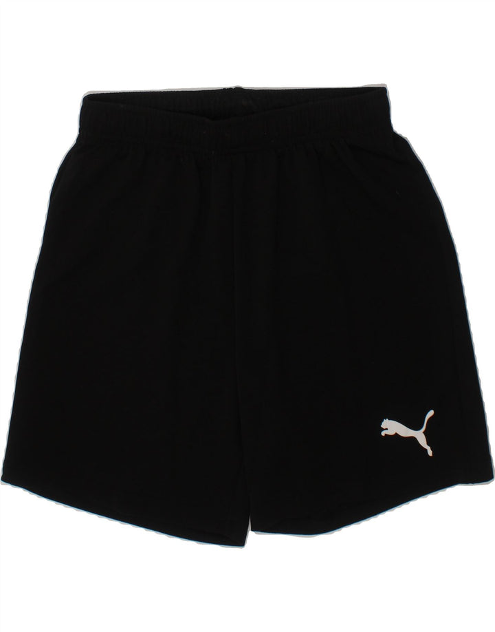 PUMA Boys Sport Shorts 13-14 Years Large Black Polyester Vintage Puma and Second-Hand Puma from Messina Hembry 