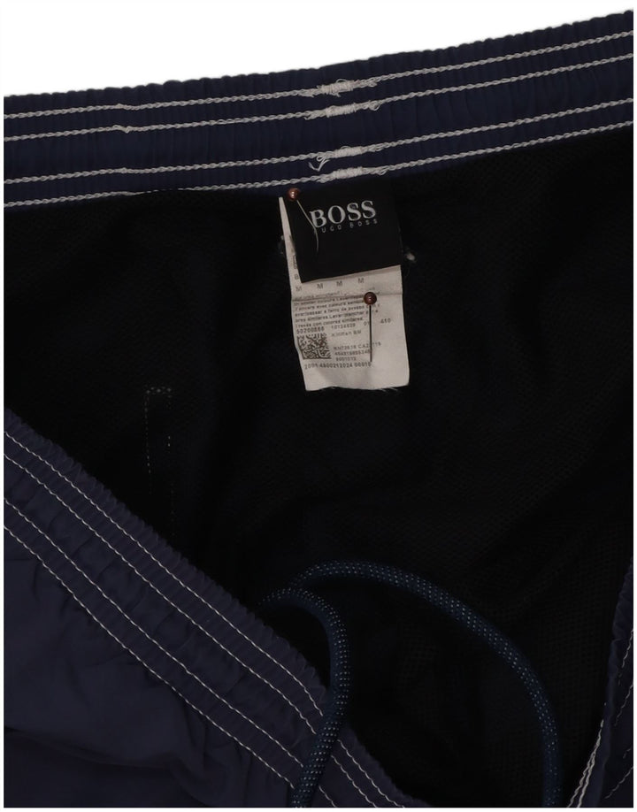 Hugo Boss Mens Swimming Shorts Medium  Navy Blue Polyester