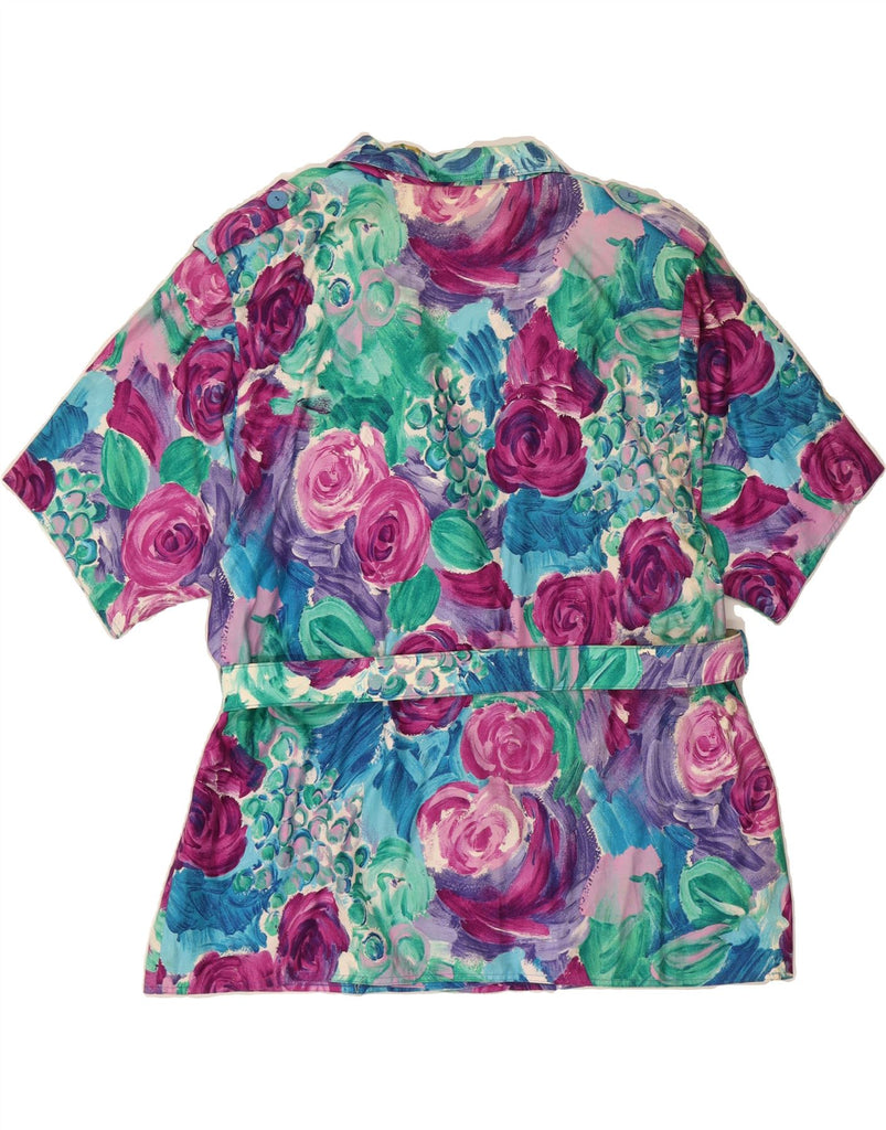 ELVI COUTURE Womens 2 Piece Skirt Set IT 50 XL W42  Multicoloured Floral Vintage Elvi Couture and Second-Hand Elvi Couture from Messina Hembry 