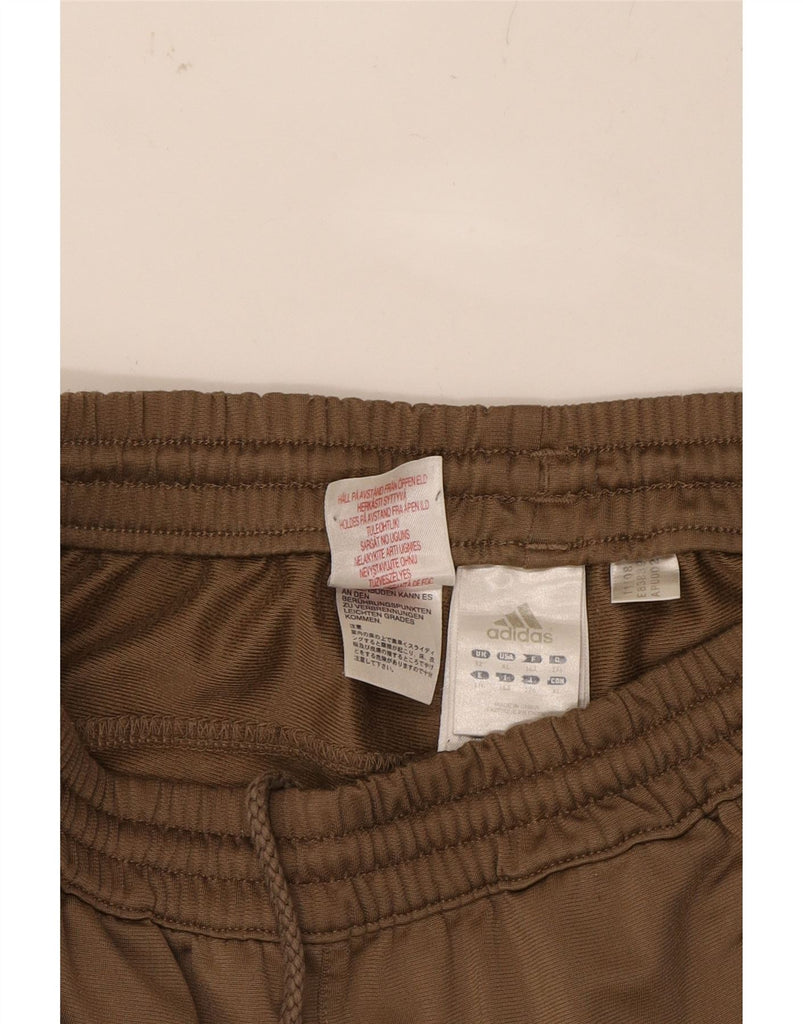 ADIDAS Boys Tracksuit Trousers Joggers 15-16 Years Brown Polyester Vintage Adidas and Second-Hand Adidas from Messina Hembry 