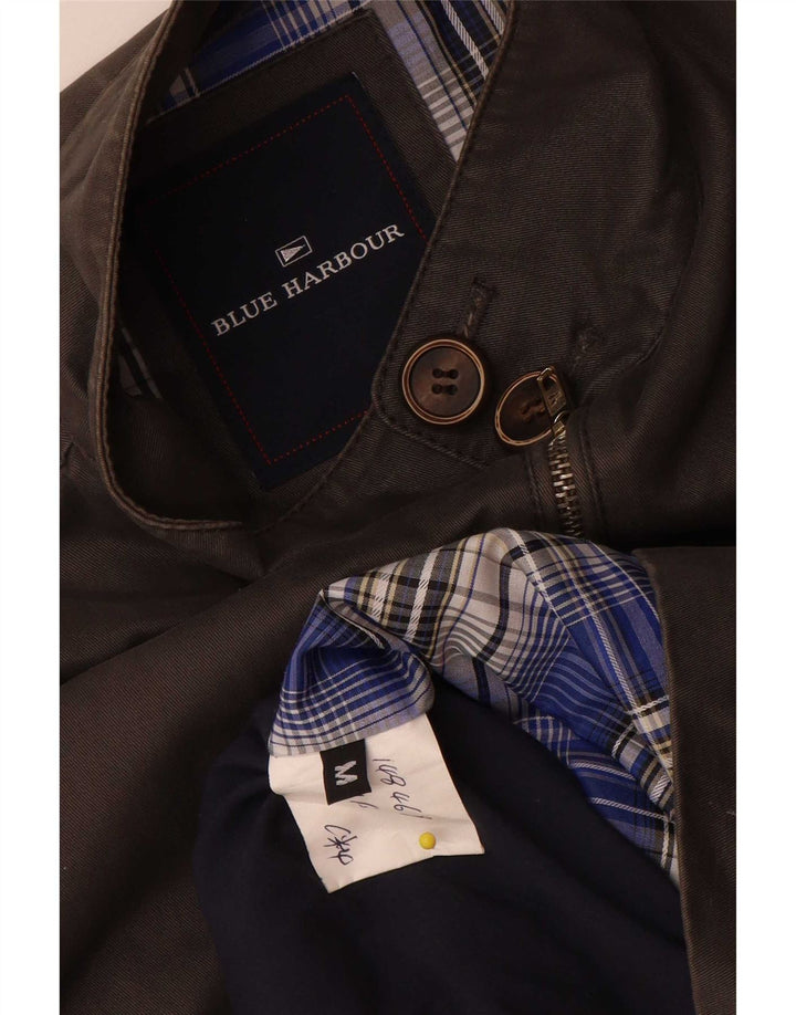 Marks & Spencer Mens Blue Harbour Bomber Jacket UK 38 Medium Grey